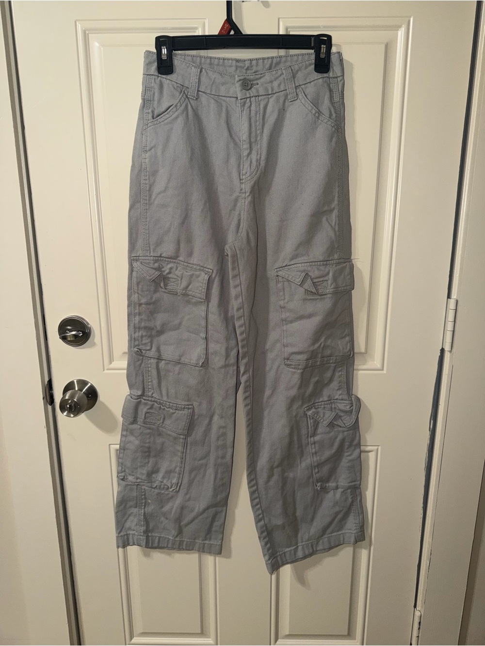 H&M Women's Light Gray Cargo Jeans